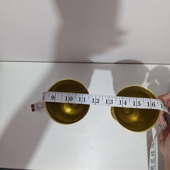 Copy - Vintage goblets brass pair goblets 2pcs - Picture 8 of 8